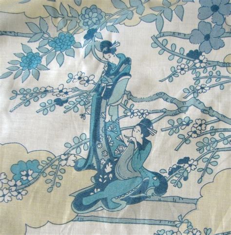 chinoiserie metallic fabric|vintage chinoiserie fabric.